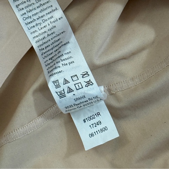 Spanx Thinstincts Open Bust Mid-Thigh Bodysuit Soft Nude XL - Picture 12 of 12